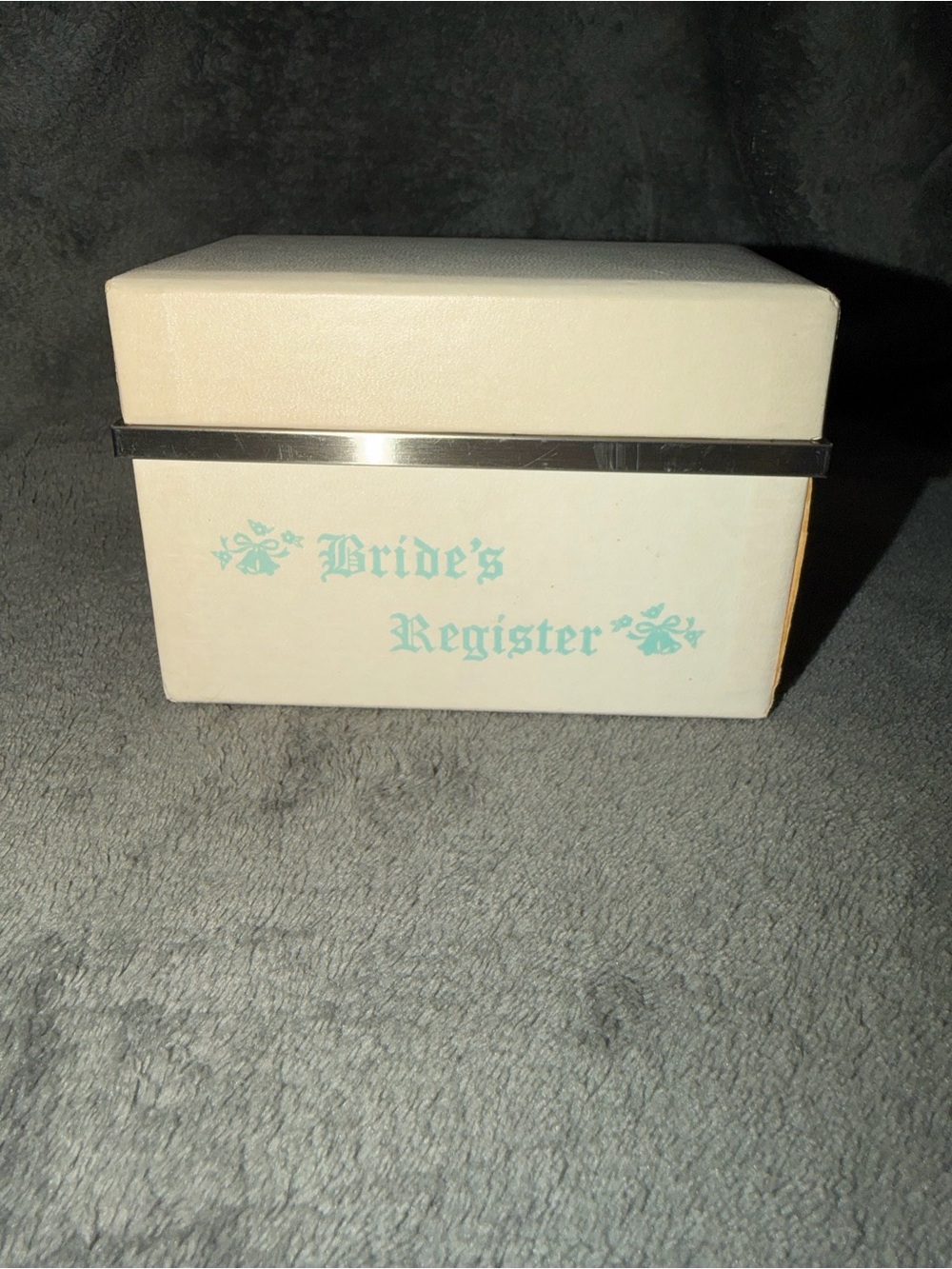 Vintage Brides Register The Brides File Box Wedding Original Dividers Papers